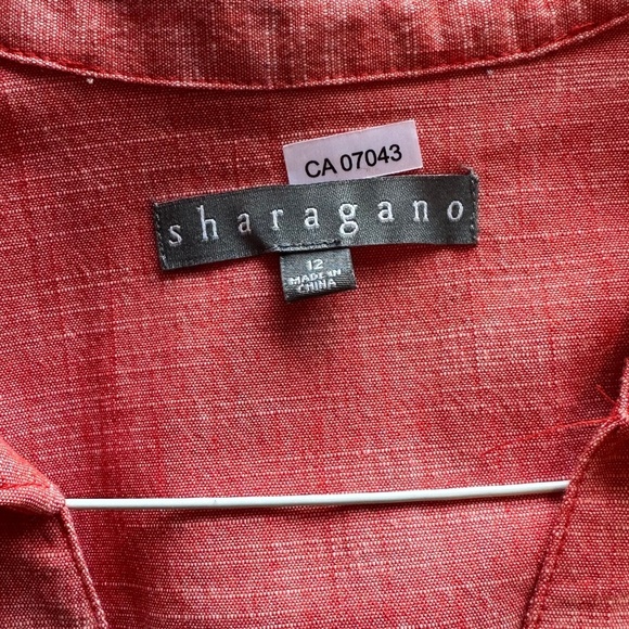 Sharagano Sleeveless Collar Zip-up Dress - Size 12 NWOT - Picture 5 of 8